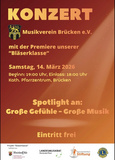 Plakat Konzert Musikverein Brücken 14.03.2026